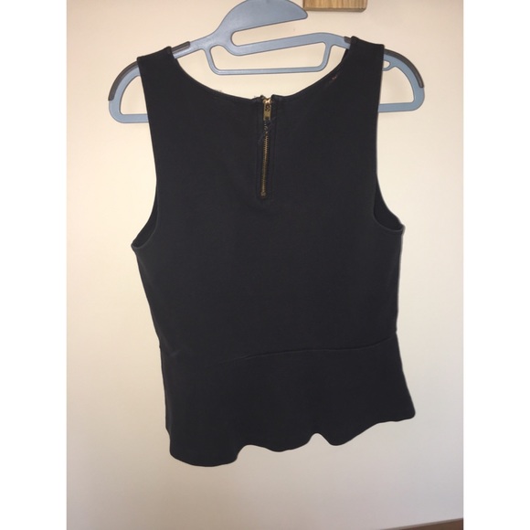 J. Crew Ponte Peplum Black Shirt - Picture 3 of 3